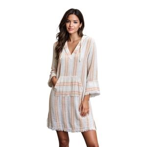 Faherty Baha Surf Midi Dress/Cover Up Organic Cotton